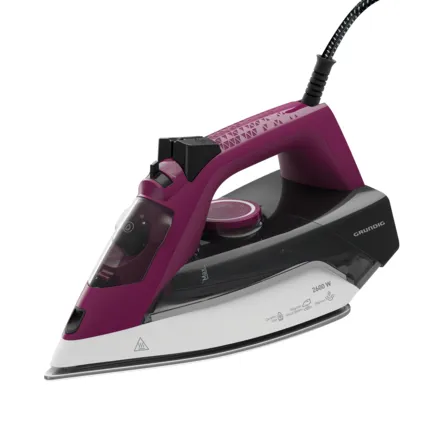 Grundig GMS2720 - Steam iron, Grey, Purple, White