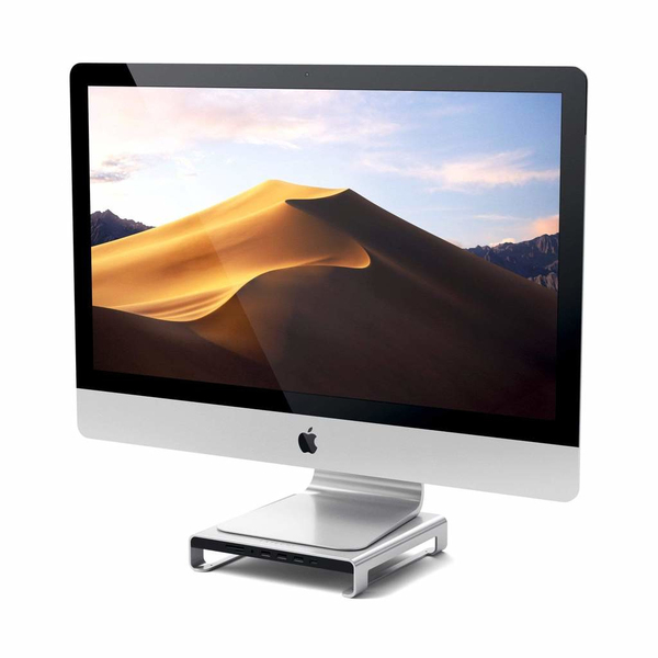 Satechi USB-C Aluminum Monitor Stand Hub for iMac, silver
