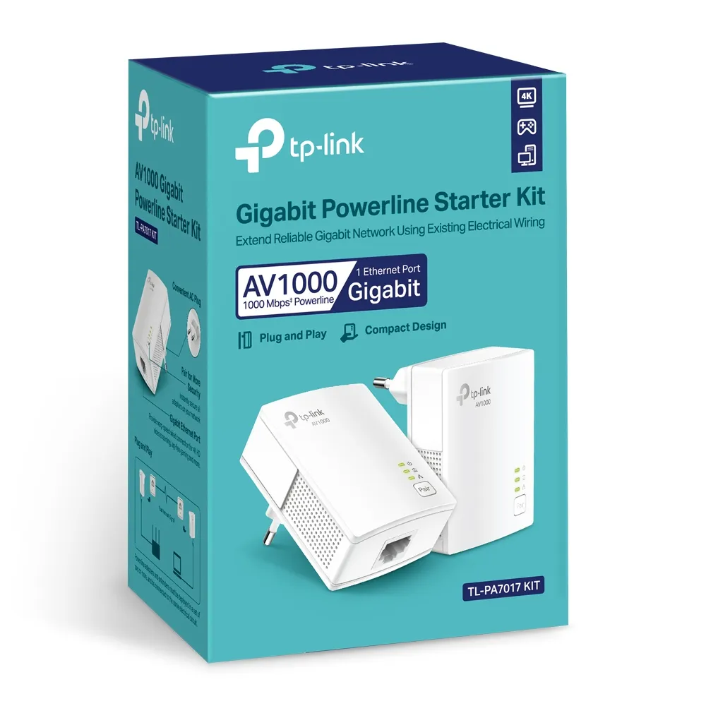 TP-Link AV1000 Gigabit Powerline Starter Kit /TL-PA7017 KIT