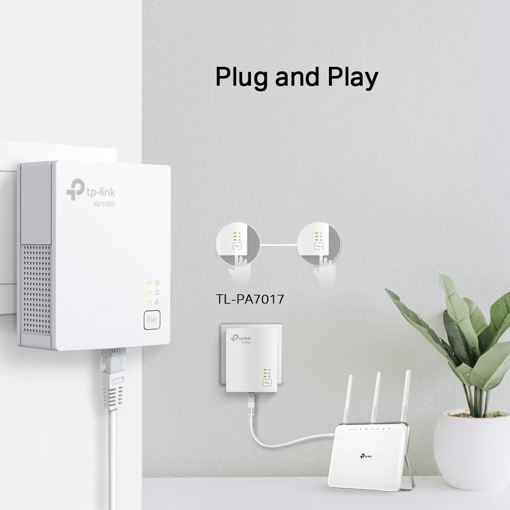 TP-Link AV1000 Gigabit Powerline Starter Kit /TL-PA7017 KIT
