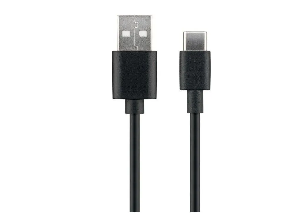 MicroConnect USB-A – USB-C 2.0 - kabel, 0,5 m, Svart