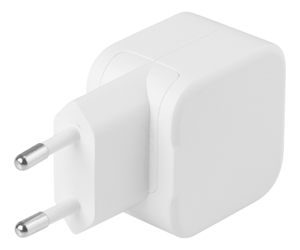 DELTACO USB-C wall charger, GaN technology, 1x USB-C PD, 30 W, white