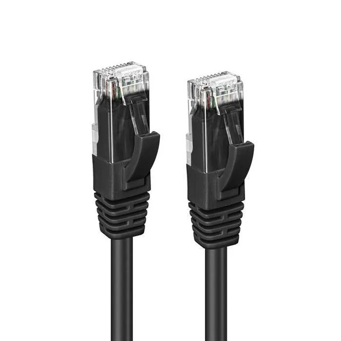 MicroConnect Cat5e U/UTP -verkkokaapeli, 1 m, Musta