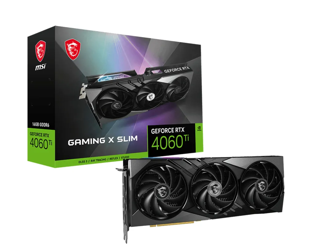 MSI GeForce RTX 4060 Ti Gaming X Slim 16GB - Graphics card