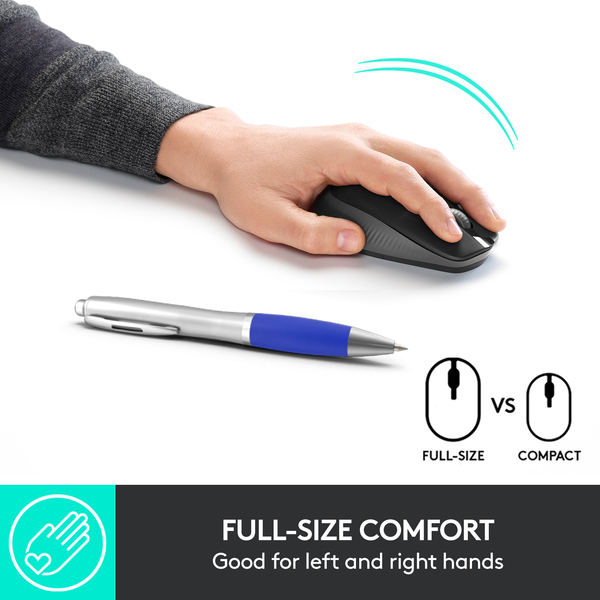 Logitech M190 - wireless mouse, Charcoal