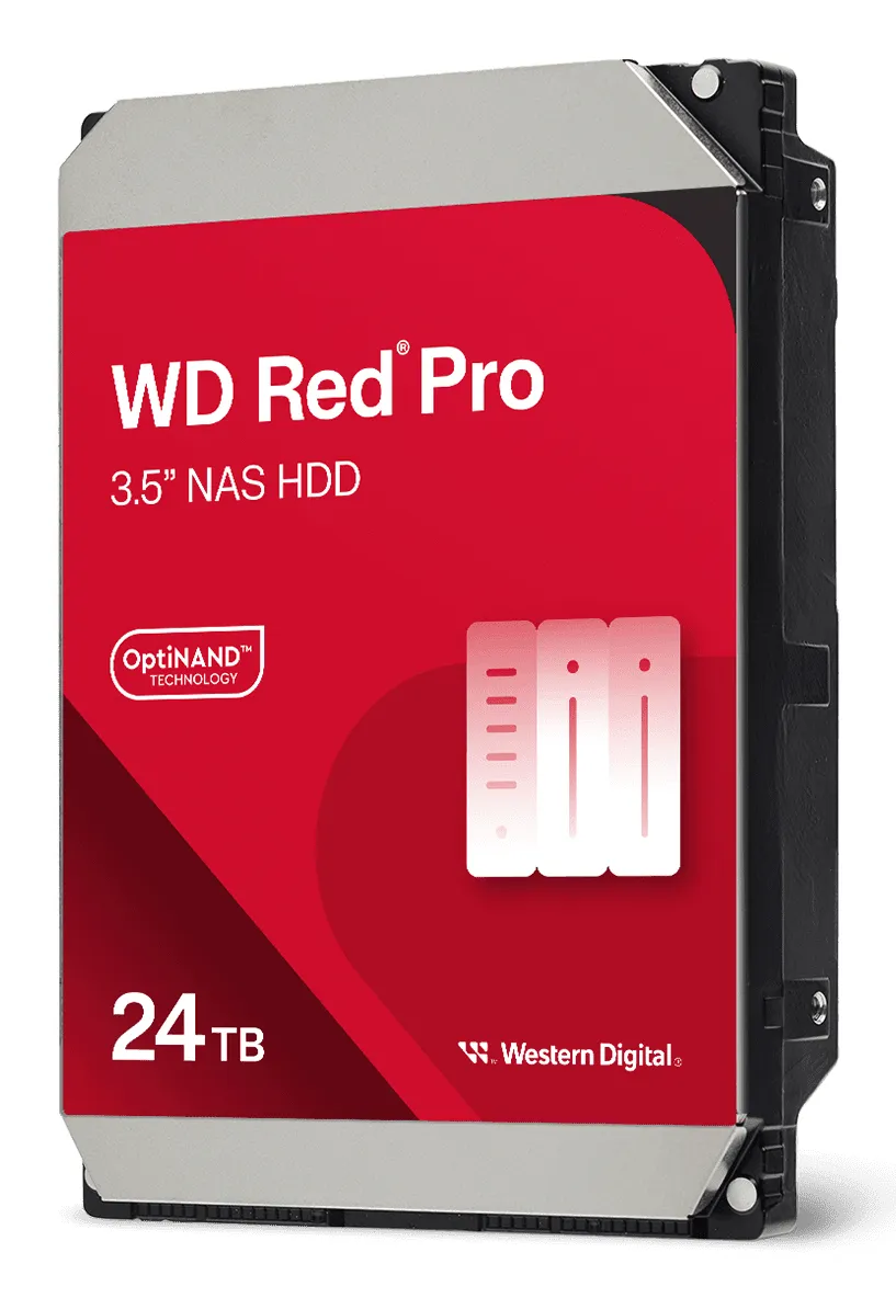 WD Red Pro 3.5" 24TB, 7200 RPM, 512MB, SATA III Hard Drive for NAS