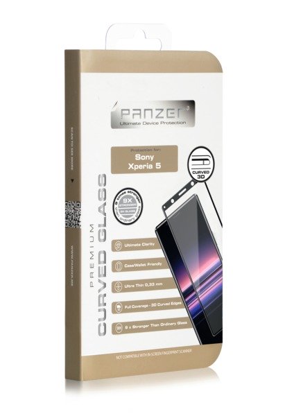 Sony Xperia 5, Curved Glass, Black