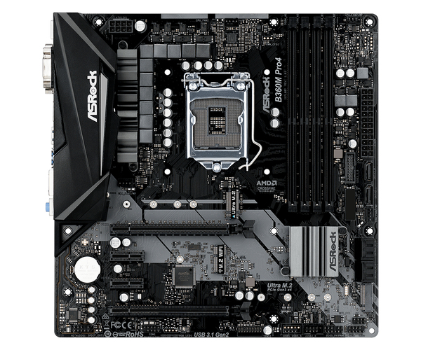 ASROCK B360M PRO4, mATX -emolevy