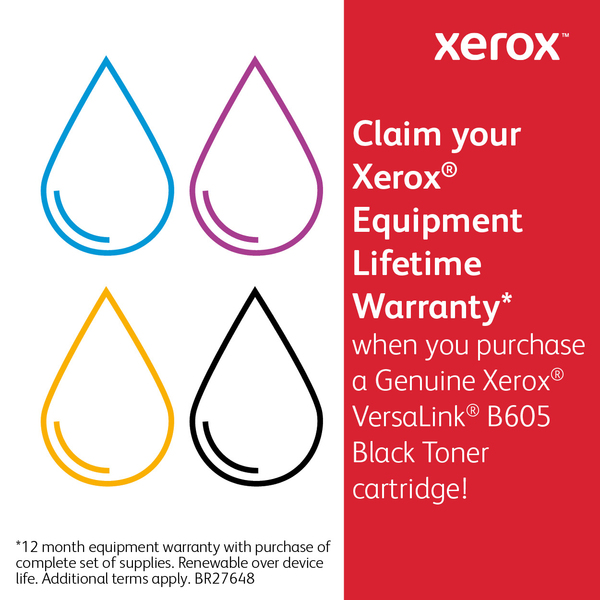 Xerox VersaLink B605V_XL?FI Duplex LAN, A4 - mono laser printer