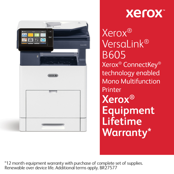 Xerox VersaLink B605V_XL?FI Duplex LAN, A4 - mono laser printer