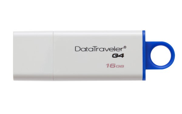 Kingston 16 GB DataTraveler G4 USB 3.0 - minne, Bl&aring;/Vit