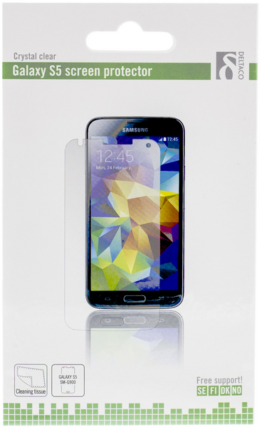 Deltaco Transparent Screen Protection - Samsung Galaxy S5