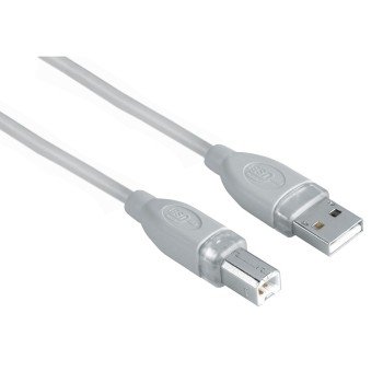 HAMA USB Johto A-B 1,8m Harmaa ST