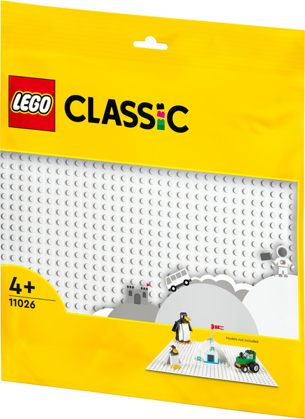 Lego Classic - Vit basplatta 11026