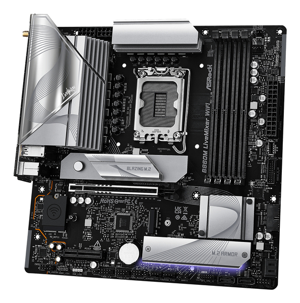 ASRock B860M LiveMixer WiFi 6E LGA 1851 mATX DDR5 - motherboard