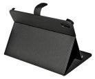 DELTACO iPad 10.2" 2022 case, vegan leather, sleep/wake, stand, black