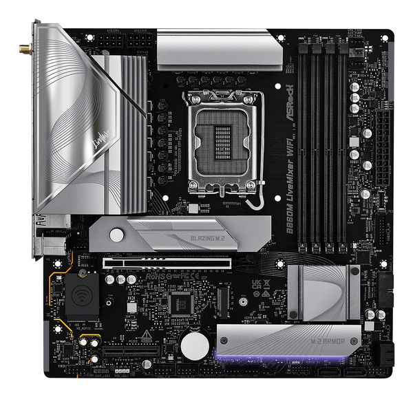 ASRock B860M LiveMixer WiFi 6E LGA 1851 mATX DDR5 - motherboard