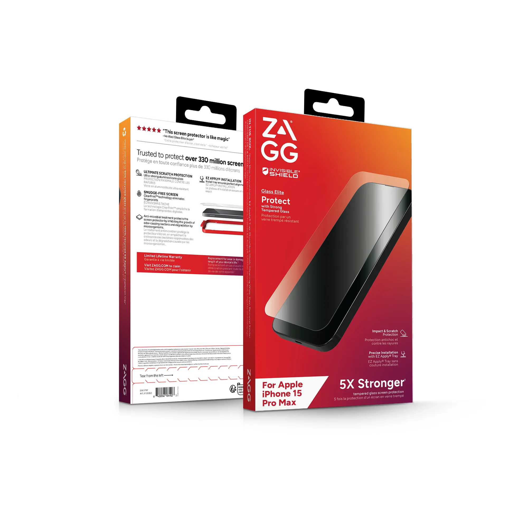 Zagg InvisibleShield Glass Elite iPhone 15 Pro Max - Screen Protector