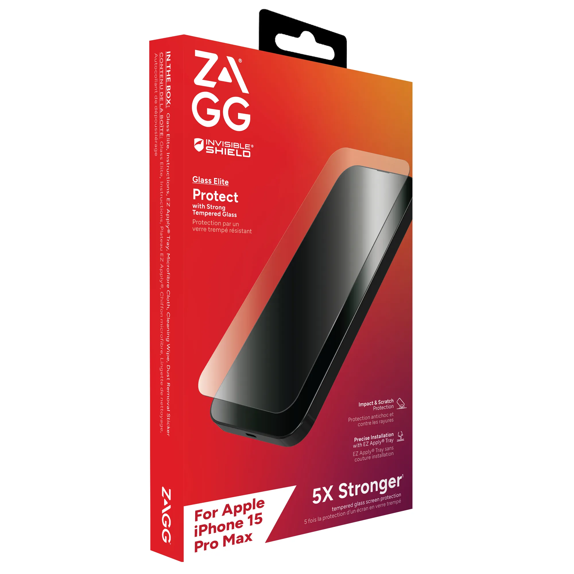 Zagg InvisibleShield Glass Elite iPhone 15 Pro Max - Screen Protector