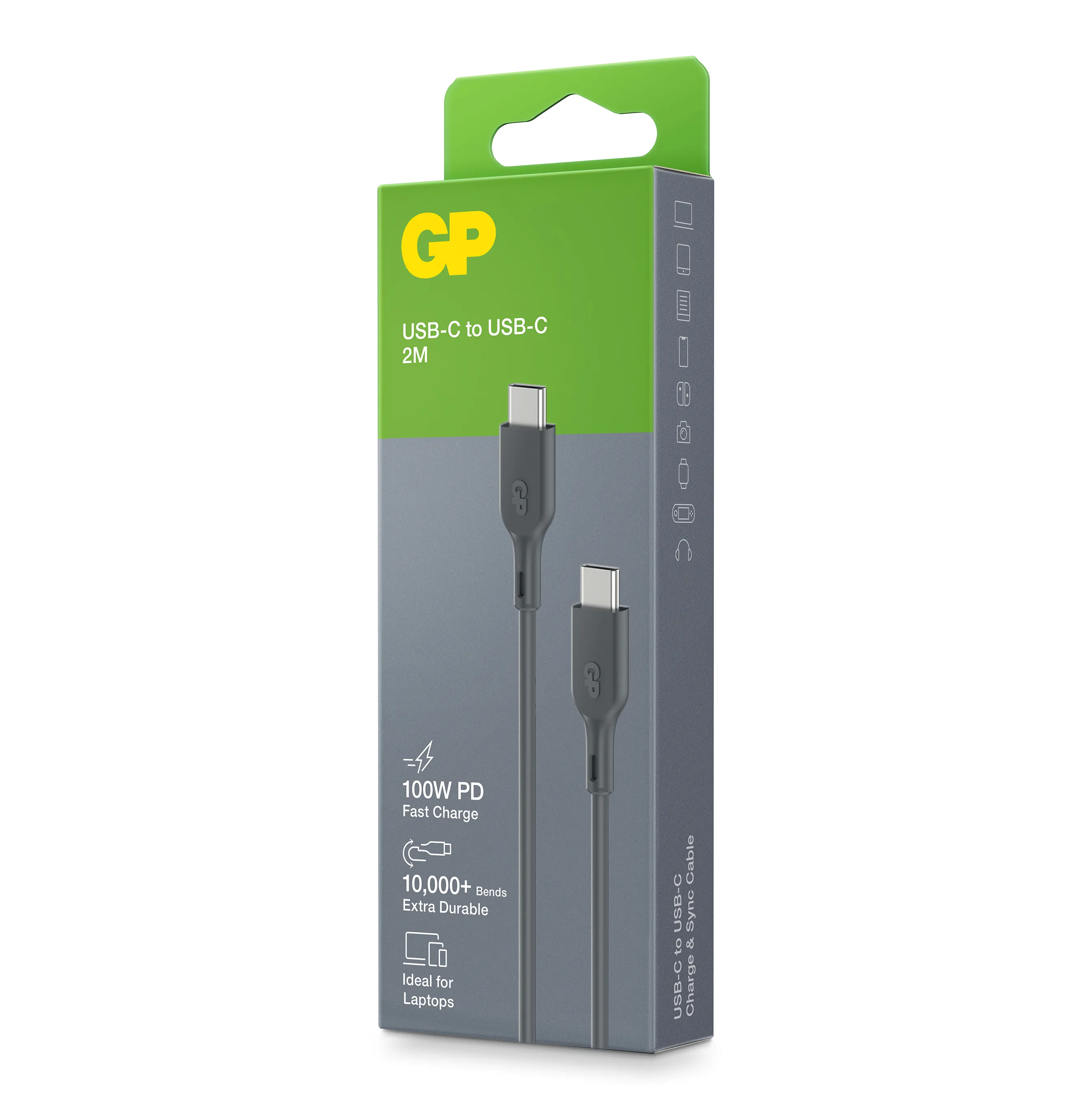 GP Cable USB-C to USB-C 100W CC2P 2m