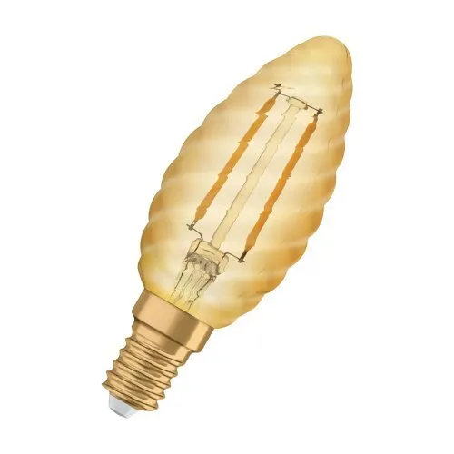 Ledvance LED 1906, Vintage candle, 22W/825 fil BW gold, E14