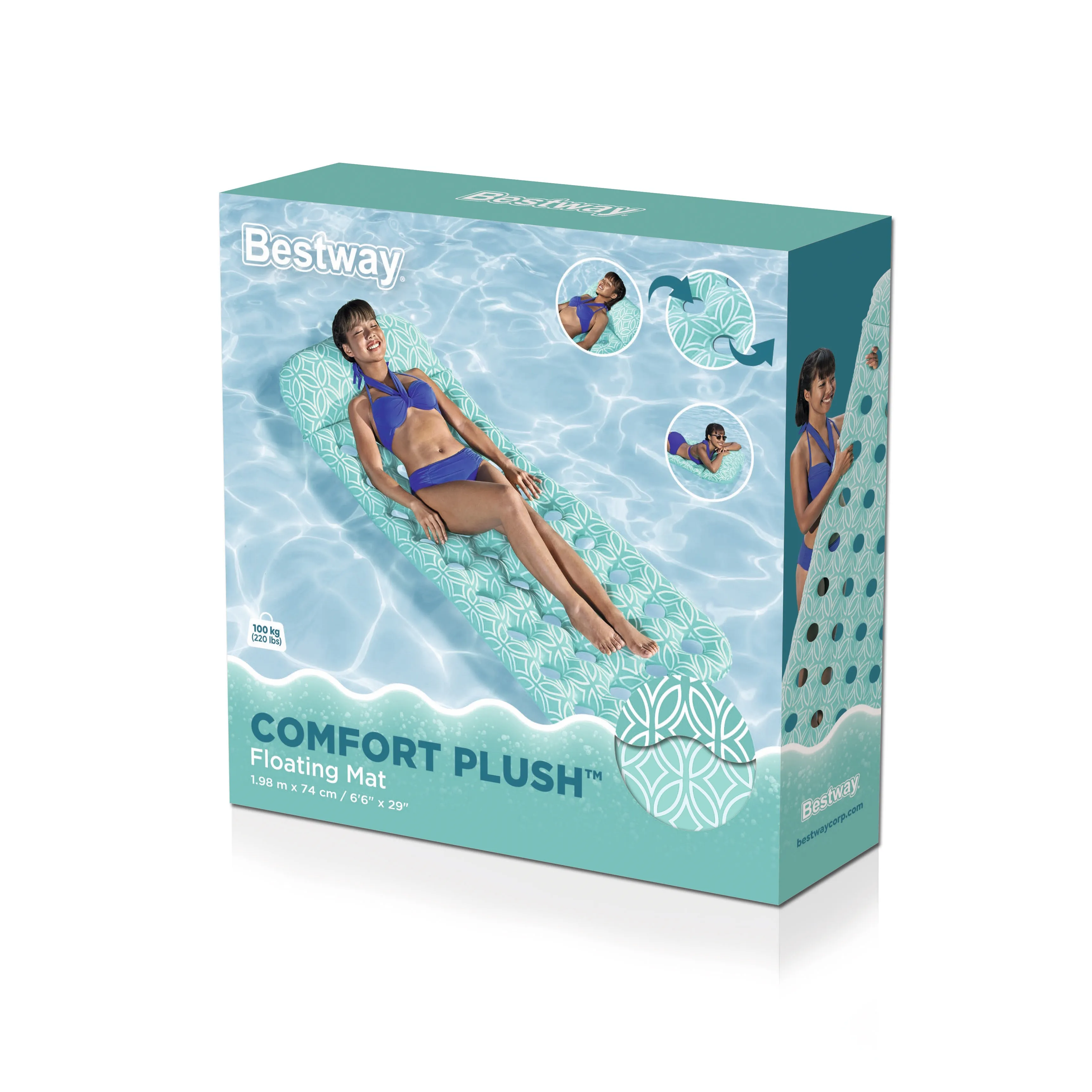 Bestway Comfort Plush -ilmapatja, 198 x 74cm