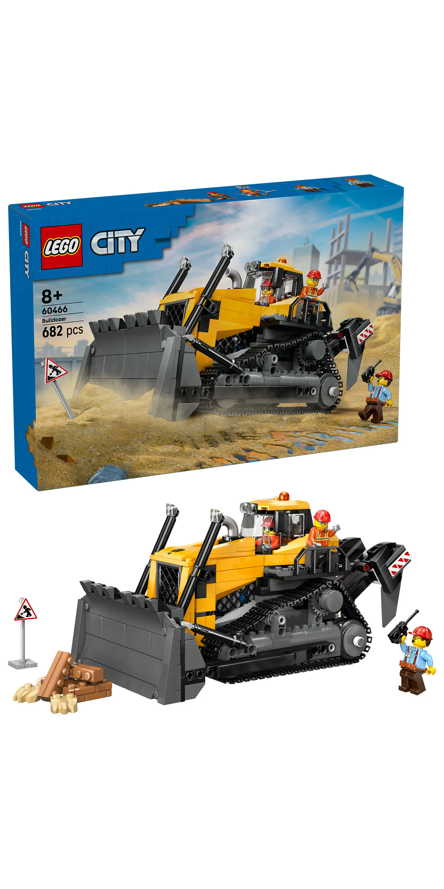 LEGO City Yellow Bulldozer 60466