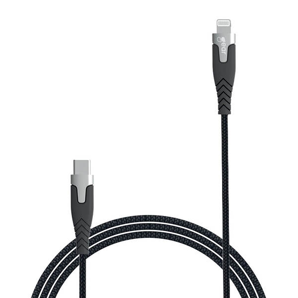 Gear PRO Kevlar USB-C to Lightning cable, 1.5 m, Black