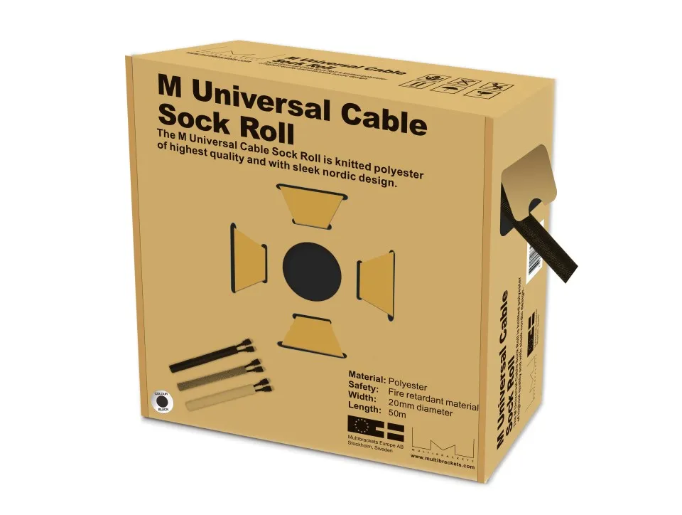 MB UNIVERSAL CABLE SOCK ROLL BL 20MM 50M