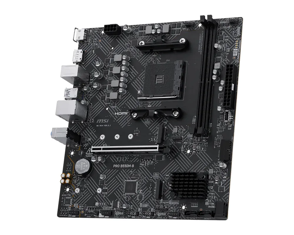 MSI PRO B550M-B AM4 mATX moderkort
