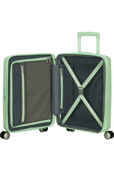 American Tourister Soundbox 55 cm Expandable Luggage, Pastel Green