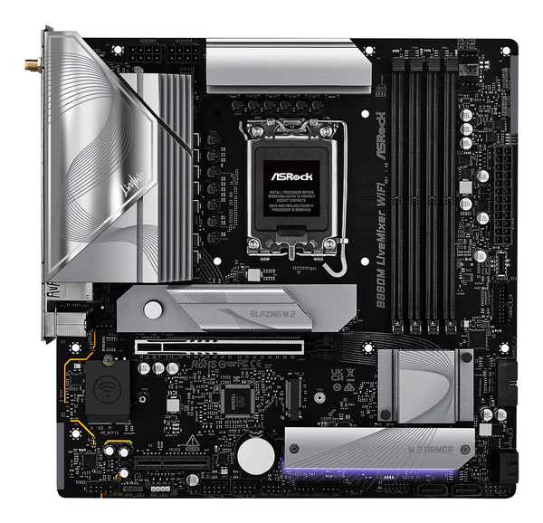 ASRock B860M LiveMixer WiFi 6E LGA 1851 mATX DDR5 - moderkort