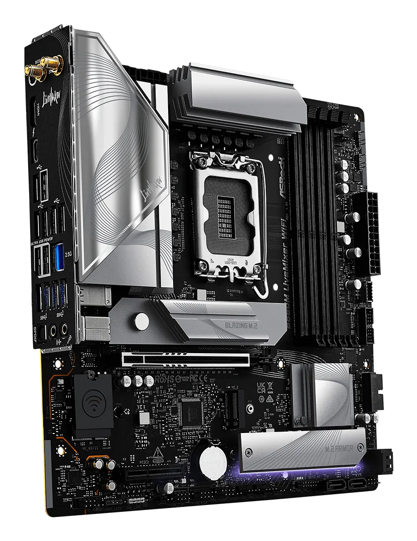 ASRock B860M LiveMixer WiFi 6E LGA 1851 mATX DDR5 - motherboard