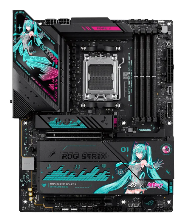 Asus ROG Strix X870E-H Gaming Hatsune Miku Edition WiFi 7 AM5 ATX Motherboard
