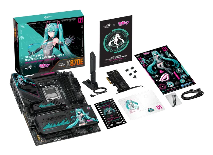 Asus ROG Strix X870E-H Gaming Hatsune Miku Edition WiFi 7 AM5 ATX Motherboard
