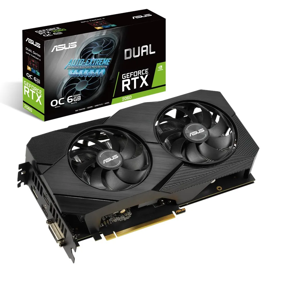 Asus GeForce RTX 2060 Dual EVO OC 6GB - Graphics card