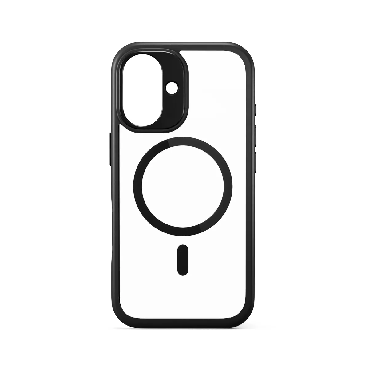 Epico Hero Pro Mag+ Case iPhone 17 Qi2  &amp;  MagSafe kompatibel, transparent svart