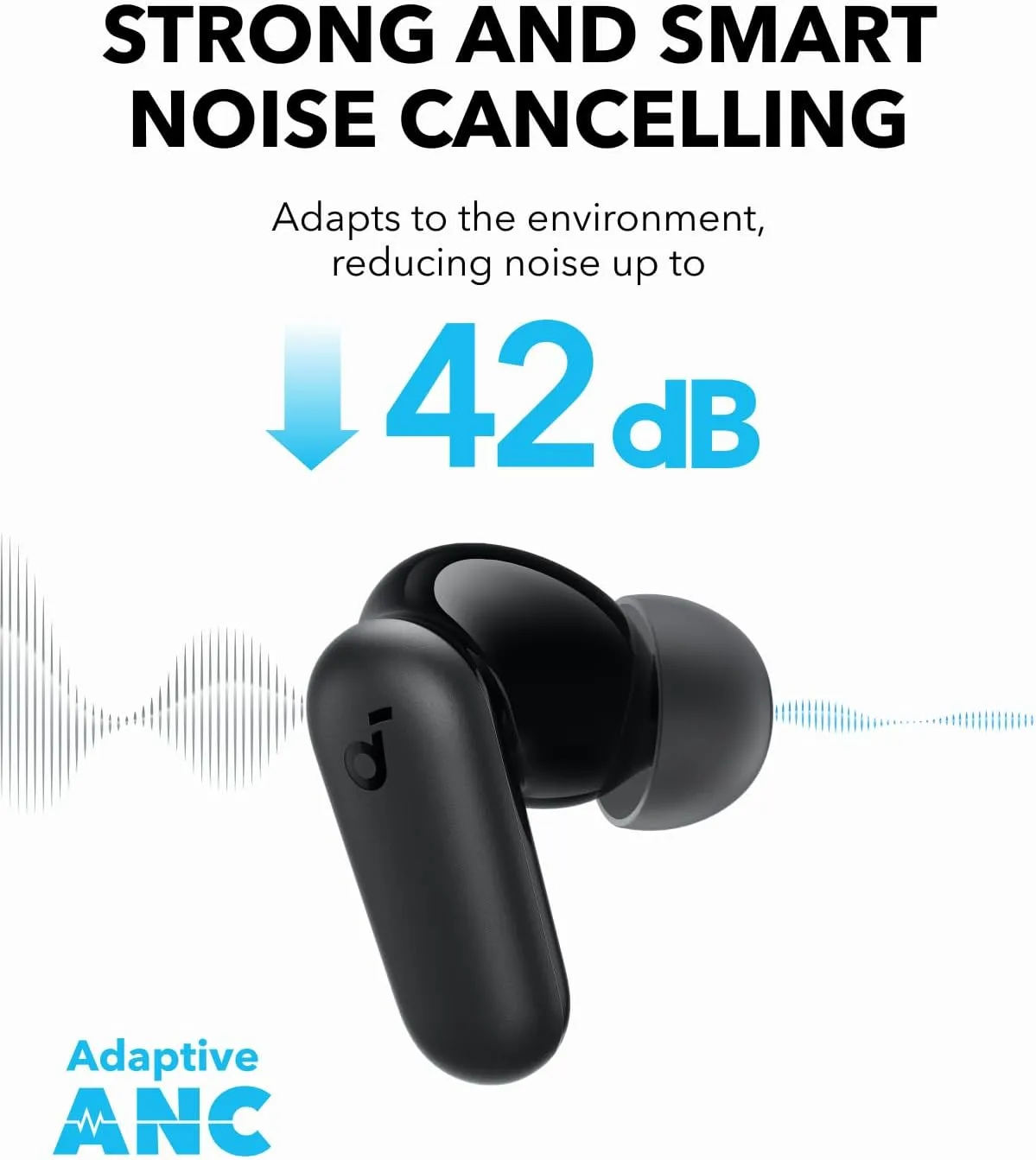 Anker Soundcore P30I TWS - trådlös in-ear hörlurar, svart