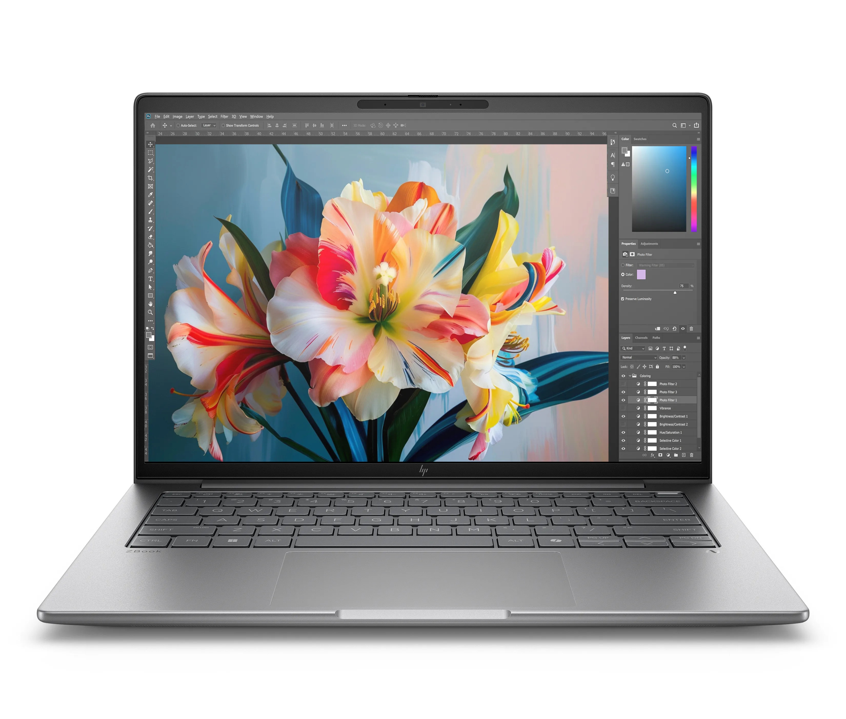 HP ZBook 8 G1i 14&quot; 255H, 4GB, 512GB SSD, NVIDIA RTX 500 Ada, Win 11 Pro - notebook, Silver