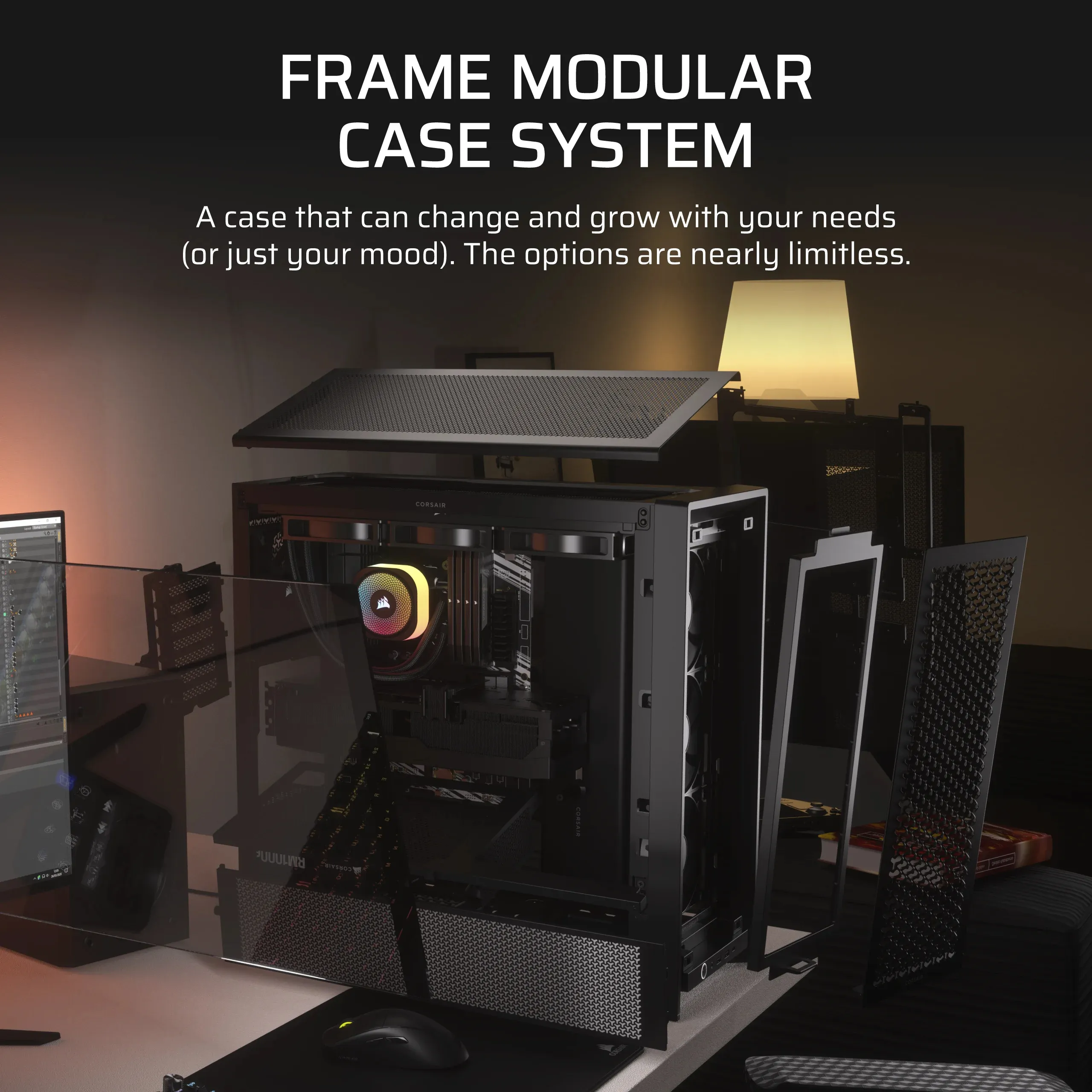 Corsair FRAME 4000D RS Airflow - midi tower window, black