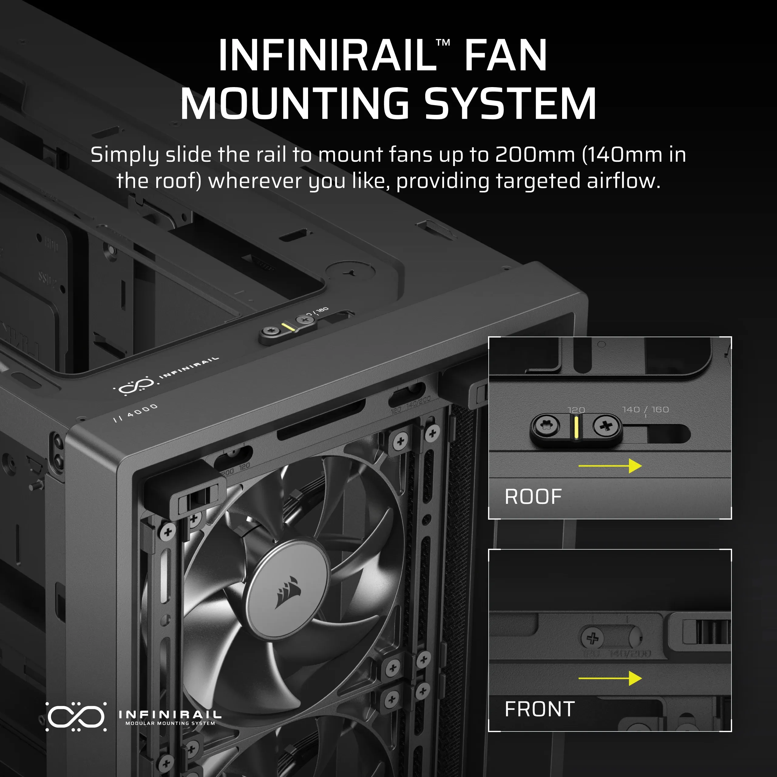 Corsair FRAME 4000D RS Airflow - midi tower window, black