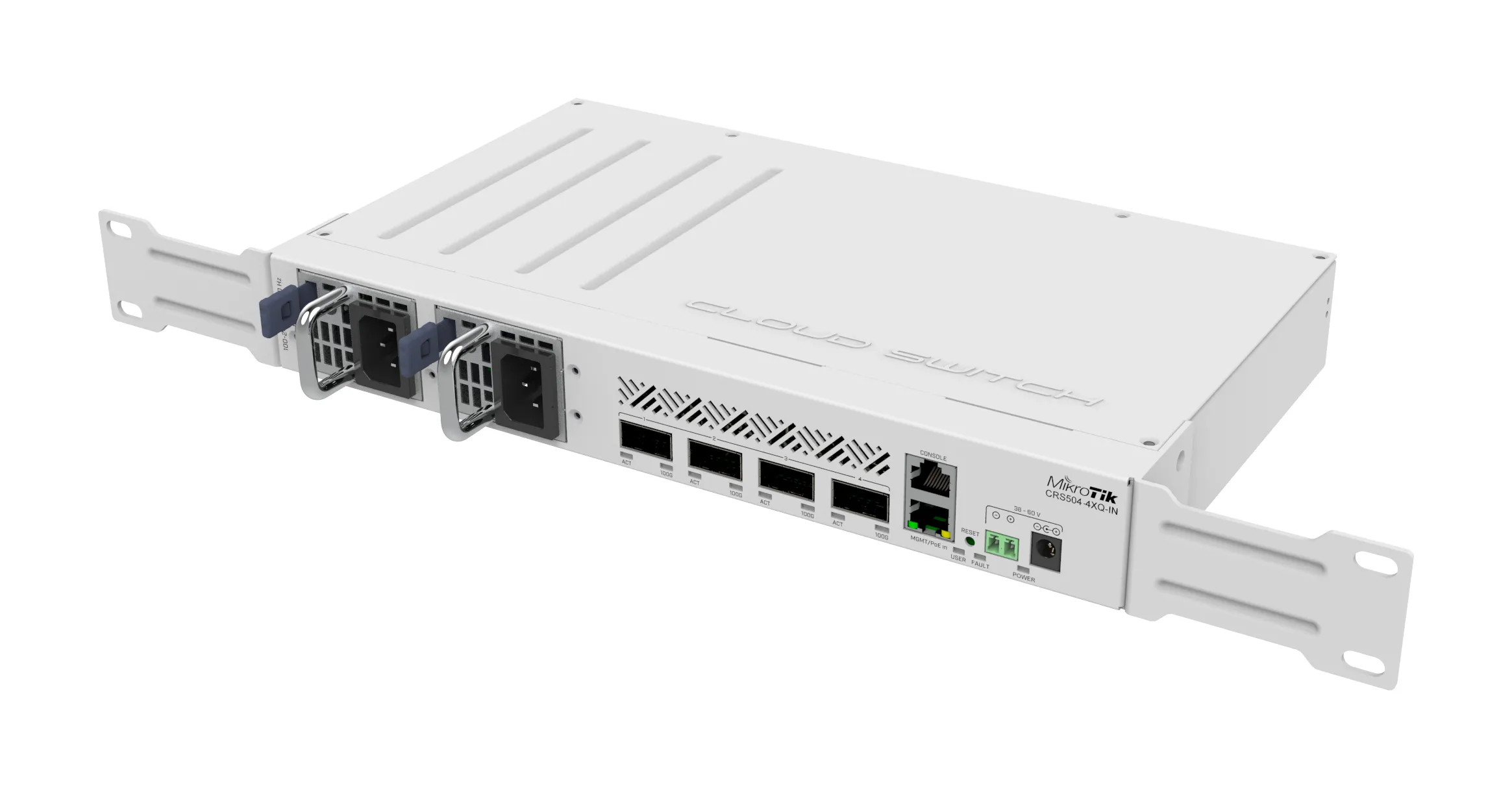 MIKROTIK CRS504-4XQ-IN 1x ETH 4x QSFP28 64MB RAM L5