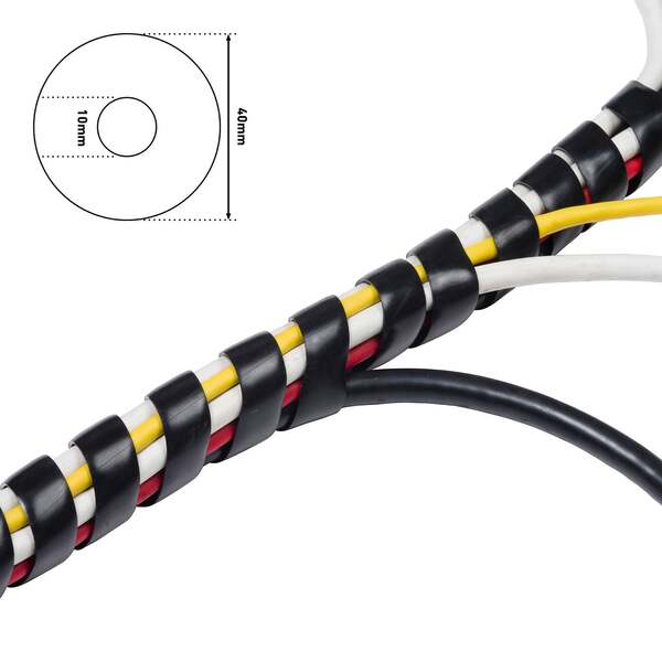 D-Line CTW2.5B - Kabelspiral, Svart