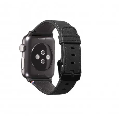 Decoded - leather strap for Apple watch 42mm Black