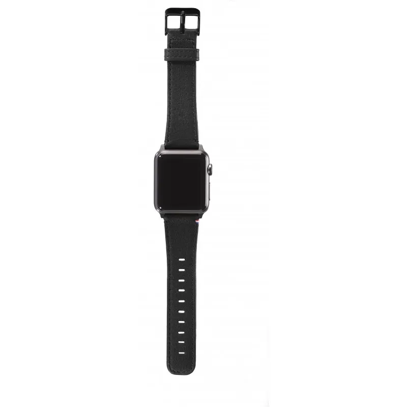 Decoded - leather strap for Apple watch 42mm Black