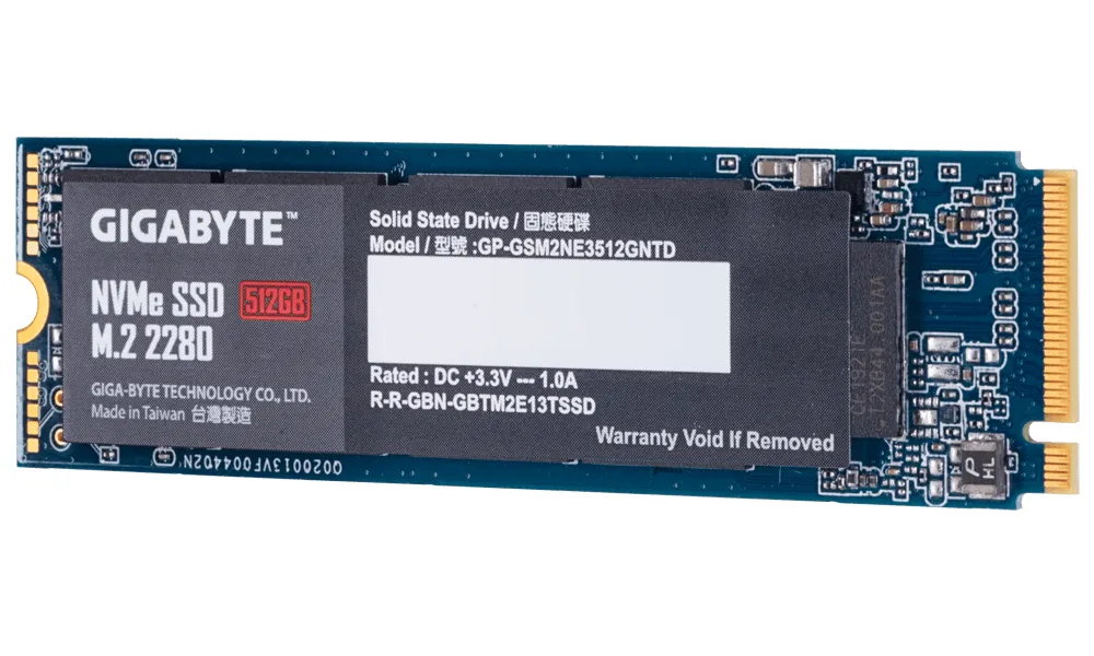GIGABYTE NVMe SSD 512GB NVMe M.2