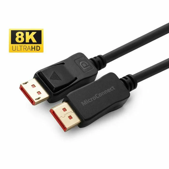 MicroConnect  DisplayPort – DisplayPort 1.4 - cable, 2 m, Black