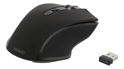 Deltaco MS-763 - wireless mouse, Black