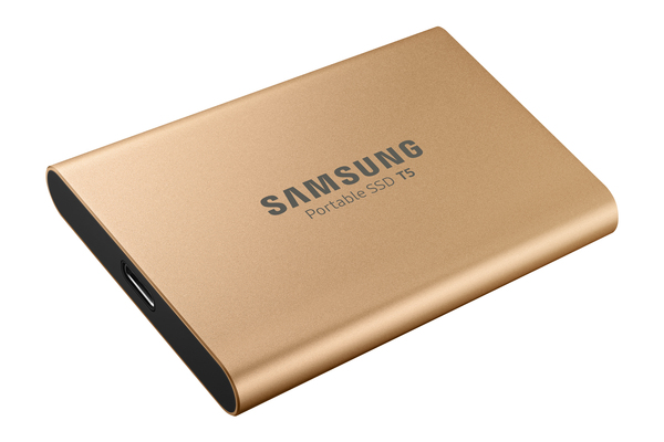 Samsung T5 500GB - External SSD, Gold