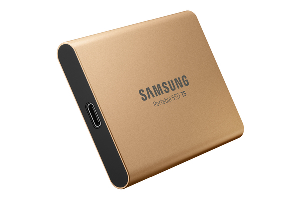 Samsung T5 500GB - External SSD, Gold